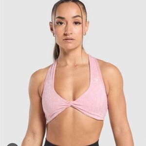 Gymshark Adapt Animal Light Pink Seamless Bralette